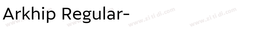 Arkhip Regular字体转换